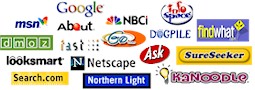 Search Engine Submission for sites such as Google, dmoz.org, Hotbot and more... Search Engine Submission for sites such as Google, dmoz.org, Hotbot and more...